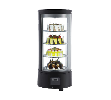Omcan |39552|  Rotating Refrigerated Display Case 17-3/4" diameter x 38-3/4"H (RS-CN-0072-R)