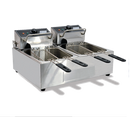Omcan |34868|  Double Fryer 22-3/4"W x 17-1/2"D x 11-3/4"H (overall) (CE-CN-0012)