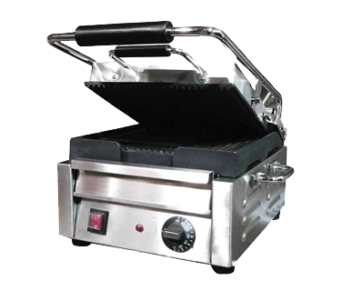 Omcan |31461|  Sandwich/Panini Grill 11"W x 10"D grilling surface (PG-CN-0515)