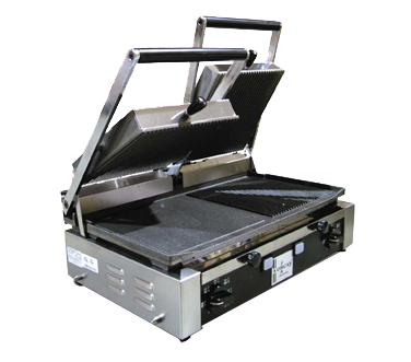 Omcan |11380|  Elite Series Sandwich Grill 10" x 19" grill surface (PG-IT-0737)