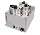 Omcan |11390|  Triple Food Warmer (3) 4 qt. capacity (FW-TW-0012)