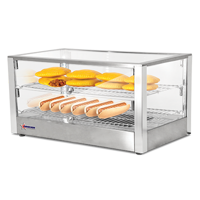 Omcan |41872|  Food Warmer/Display Case 27-3/5"W x 15-3/4"D x 14-1/2"H (DW-CN-0080L)