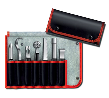 Garnishing Kit 7 pc. black nylon -48997