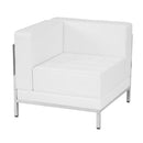 Flash Furniture Hercules Imagination Series, White Leather Sectional Configuration 6 Piece