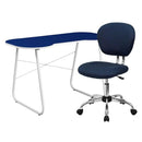 Flash Furniture Navy Computer Desk and Mesh Chair