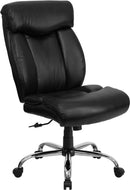 Flash Furniture GO-1235-BK-LEA-GG Hercules Series Black Leather Executive Swivel Office Chair