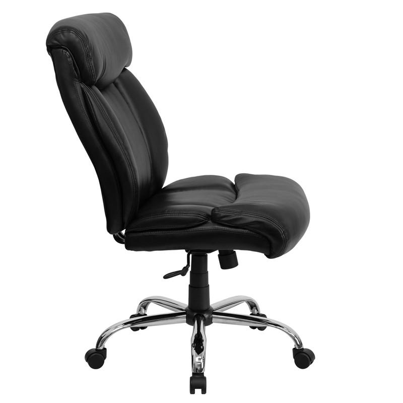 Flash Furniture GO-1235-BK-LEA-GG Hercules Series Black Leather Executive Swivel Office Chair