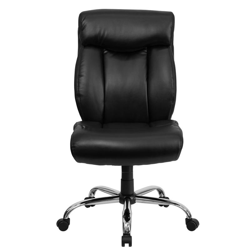 Flash Furniture GO-1235-BK-LEA-GG Hercules Series Black Leather Executive Swivel Office Chair
