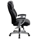 Flash Furniture GO-1534-BK-LEA-GG Hercules Series Black Leather Executive Swivel Office Chair With Adjustable Arms