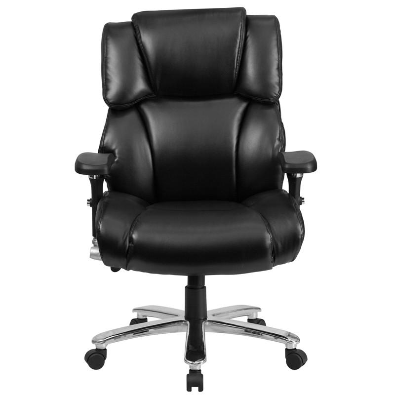 Flash Furniture GO-2149-LEA-GG Hercules Series, Black Leather Executive Swivel Chair