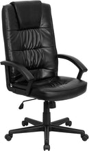 Flash Furniture GO-7102-GG High Back Black Leather Executive Swivel Office Chair