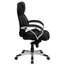 Flash Furniture H-9626L-2-GG High Back Black Leather Executive Swivel Office Chair