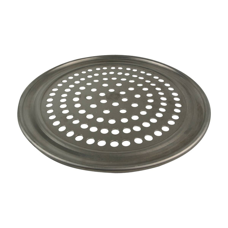 American Metalcraft HATP10-P 10" Heavy Weight Aluminum Perforated Wide Rim Pizza Pan