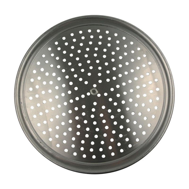 American Metalcraft HATP18-P 18" Heavy Weight Aluminum Wide Rim Perforated Pizza Pan