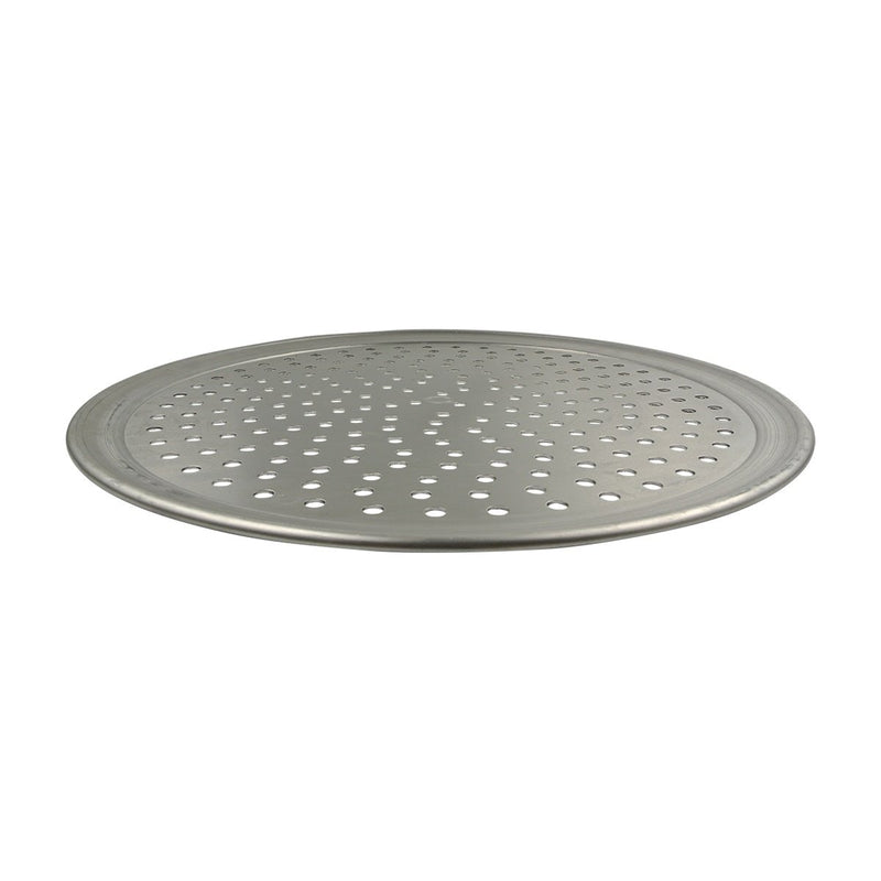 American Metalcraft HATP18-P 18" Heavy Weight Aluminum Wide Rim Perforated Pizza Pan