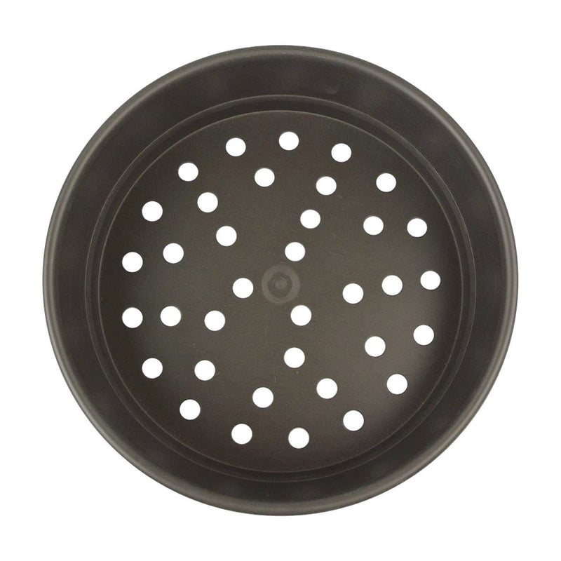 American Metalcraft HC5007-P 7" Hard Coated Perforated Aluminum Pizza Pan 2" Deep