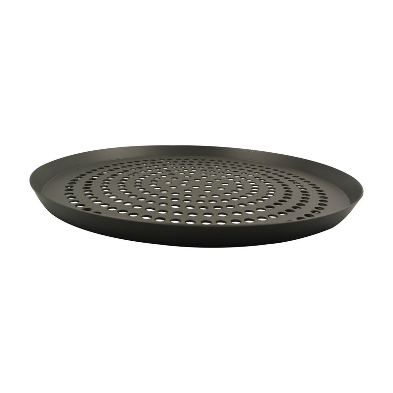 American Metalcraft CAR15HC-SP 15" Hard Coated Aluminum Super Perforated Tapered Pizza Pan 11/16" Deep