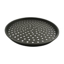 American Metalcraft HCDEP14 14" Hard Coated Aluminum Tapered Perforated Pizza Pan 1" Deep