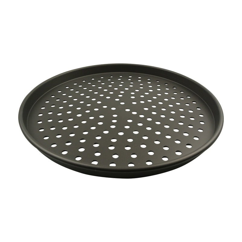 American Metalcraft HCDEP15-P 15" Hard Coated Aluminum Tapered Perforated Pizza Pan 1" Deep