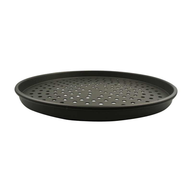 American Metalcraft HCDEP15-P 15" Hard Coated Aluminum Tapered Perforated Pizza Pan 1" Deep