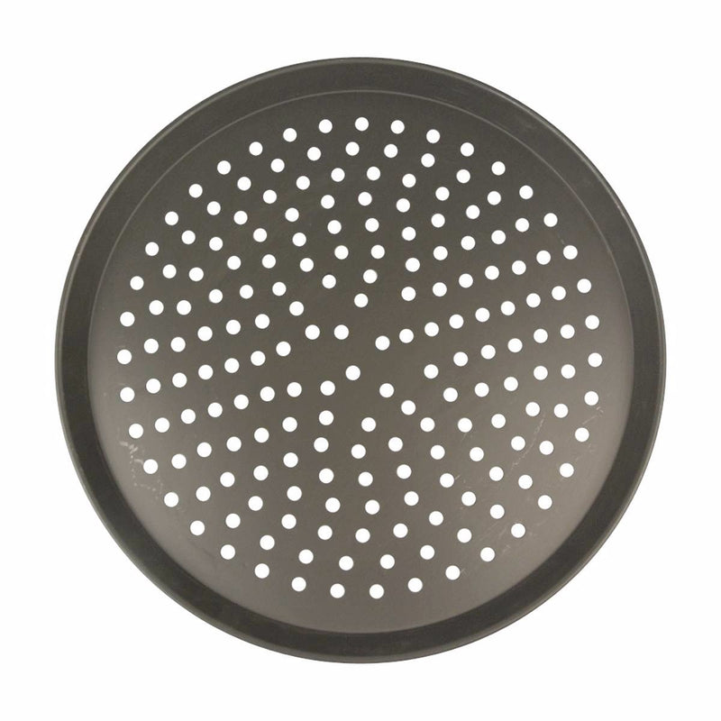 American Metalcraft HCDEP16-P 16" Hard Coated Aluminum Tapered Perforated Pizza Pan 1" Deep