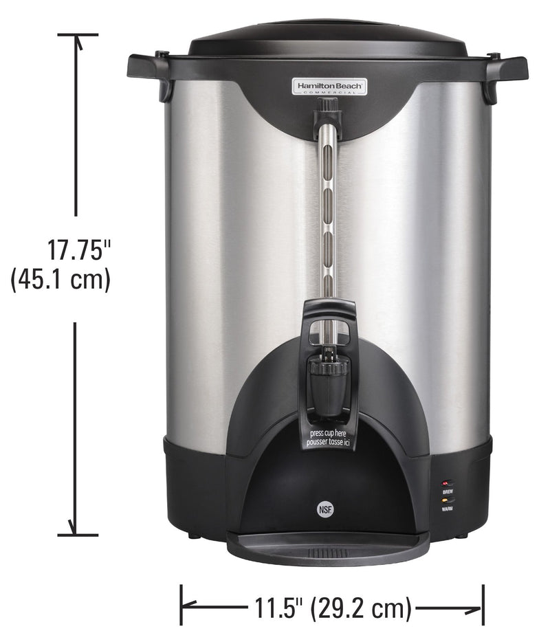 Hamilton Beach HCU075S 75 Cup Stainless Steel Coffee Urn