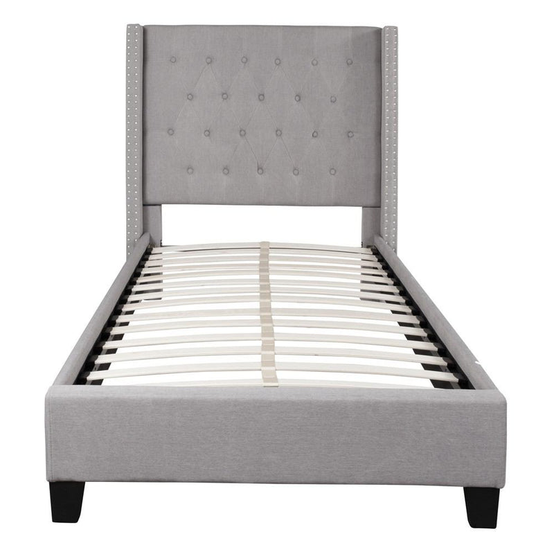 Flash Furniture Riverdale Twin Size Tufted Upholstered Platform Bed