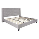 Flash Furniture Riverdale King Size Tufted Upholstered Platform Bed