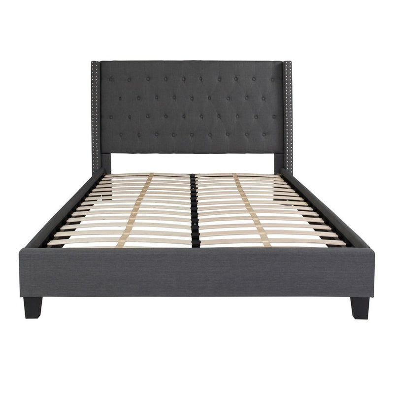 Flash Furniture Riverdale Queen Size Tufted Upholstered Platform Bed