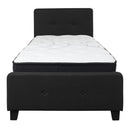 Flash Furniture Tribeca Twin Size Tufted Upholstered Platform Bed with Pocket Spring Mattress