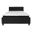 Flash Furniture Tribeca Queen Size Tufted Upholstered Platform Bed with Pocket Spring Mattress