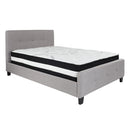 Flash Furniture Tribeca Full Size Tufted Upholstered Platform Bed with Pocket Spring Mattress