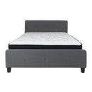 Flash Furniture Tribeca Queen Size Tufted Upholstered Platform Bed with Pocket Spring Mattress