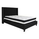 Flash Furniture Riverdale Full Size Tufted Upholstered Platform Bed with Pocket Spring Mattress