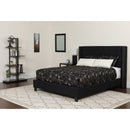 Flash Furniture Riverdale Queen Size Tufted Upholstered Platform Bed with Pocket Spring Mattress