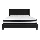 Flash Furniture Riverdale King Size Tufted Upholstered Platform Bed with Pocket Spring Mattress