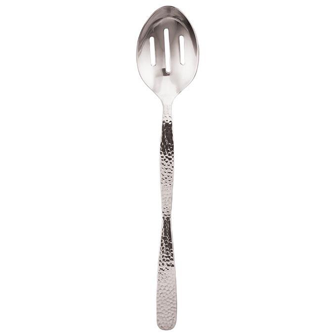 American Metalcraft HM12SL Buffet Spoon 12" Slotted Hammered Stainless Steel