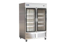 Ikon IB54RG Double Glass Door Bottom Mount Refrigerator