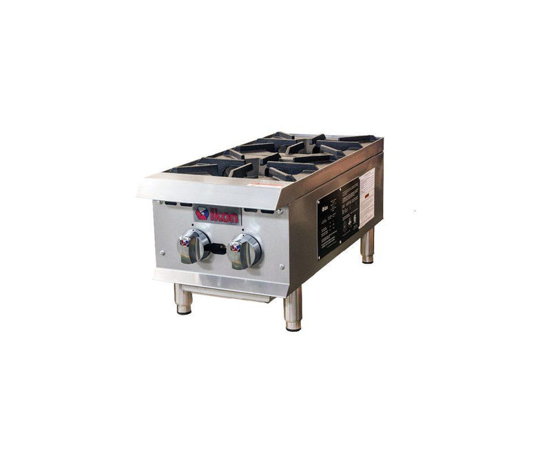 Ikon IHP-2-12 - Two Burner Gas Hot Plate - 50,000 BTU