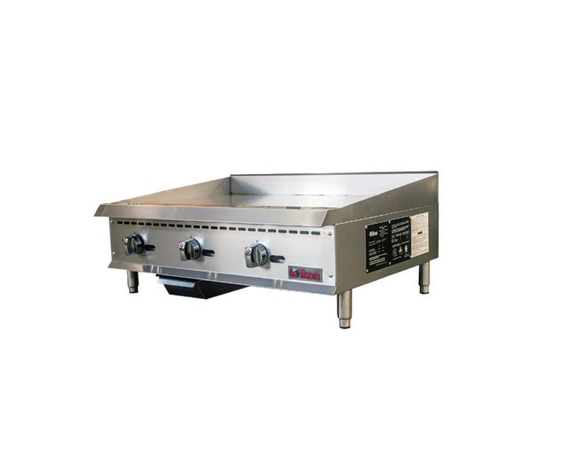 Ikon ITG-36 - 36" Thermostatic Gas Griddle - 90,000 BTU