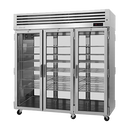 Turbo Air 77.75" Wide Three-Section Stainless Steel Pass-Thru Heated Cabinet