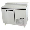 Migali 44"W Stainless Steel One-Section Refrigerated Counter/Pizza Prep Table