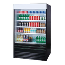 Turbo Air 24.1 Cubic Feet Black Vertical Merchandiser