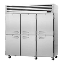 Turbo Air 77.75" Wide Three-Section Stainless Steel Reach-In Heated Cabinet