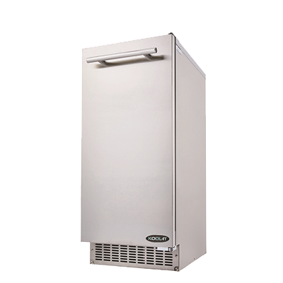 Kool-It Stainless Steel Undercounter Residential Bell-Shaped Ice Maker 69 lbs/24 Hr. Production Capacity With 26 lbs. Ice Storage Bin