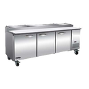 IKON Stainless Steel Three Section Pizza Prep Table 94"W