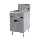 Sierra Stainless Steel Natural Gas Full Pot Fryer 75-80 lbs. Capacity