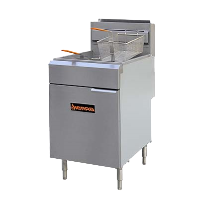 Sierra Stainless Steel Natural Gas Full Pot Fryer 75-80 lbs. Capacity