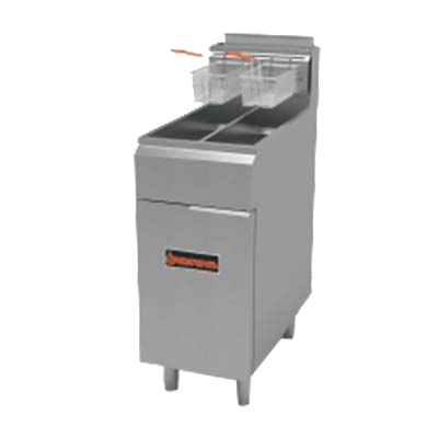 Sierra Split Pot Fryer 25 lbs. Capacity Per Tank
