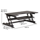 HERCULES Series 36.25''W Sit / Stand Height Adjustable Ergonomic Desk by Flash Furniture